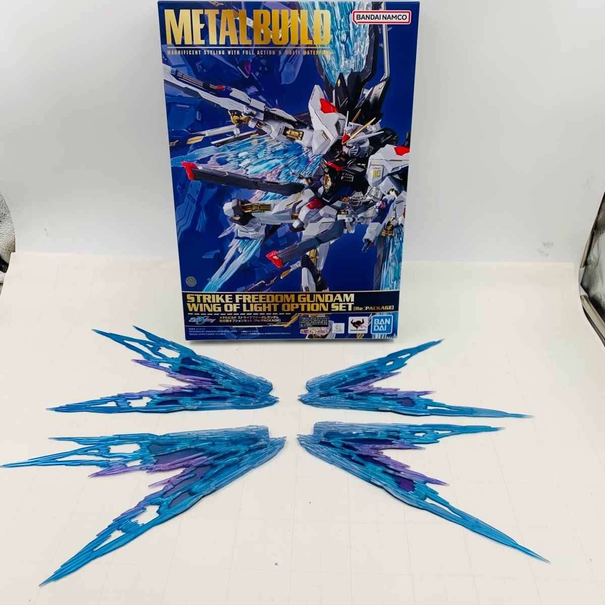 中古品 バンダイ METAL BUILD 機動戦士ガンダムSEED DESTINY ストライクフリーダムガンダム 光の翼オプションセット拍卖
