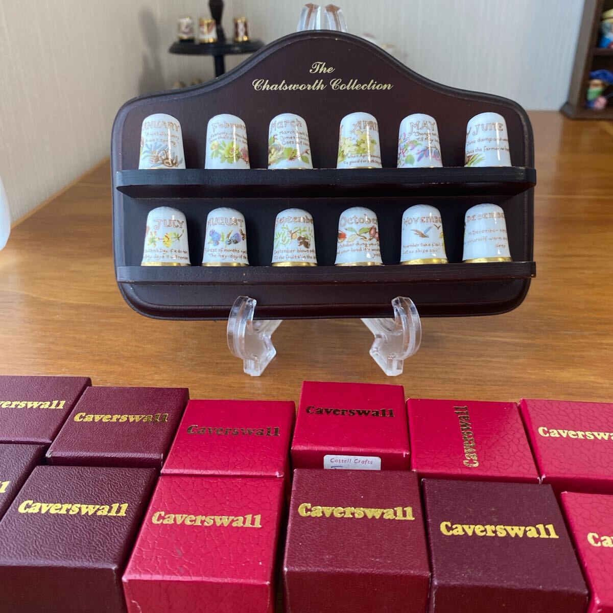 レア ケイバーズウォール 12ヶ月のカントリーダイアリー シンブル 指貫 12個セット拍卖