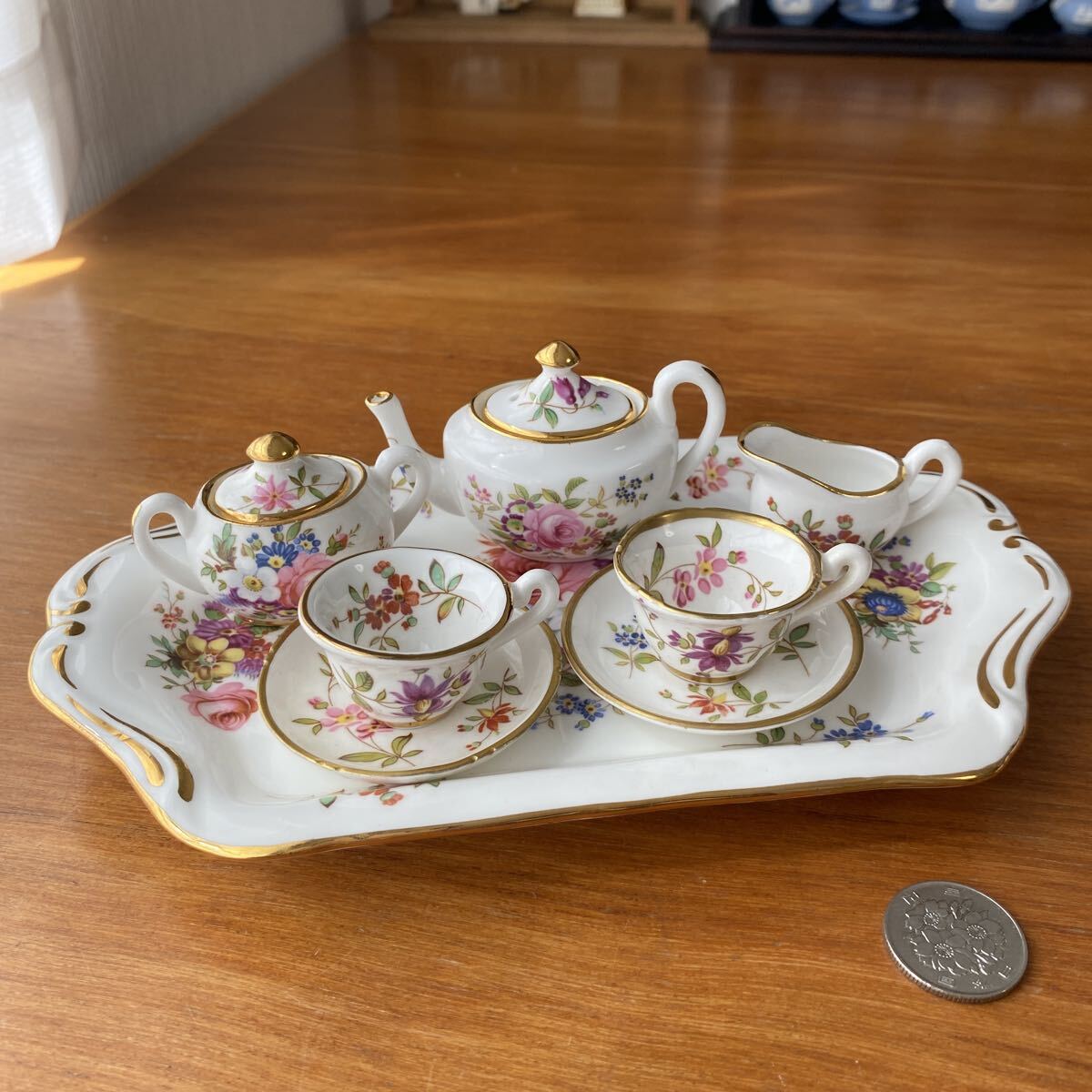 ハマースレイ ハワードスプレイ ミニチュア ティーセット 英国製 イギリス ヴィンテージ 拍卖