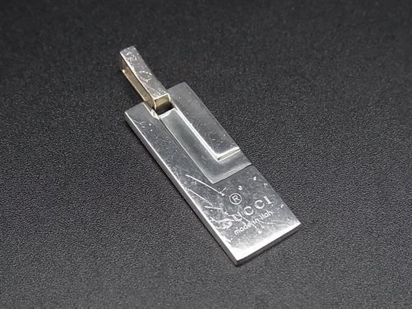 GUCCI グッチ SV925 プレート ネックレストップ ペンダントトップ アクセサリー メンズ レディース シルバー系 DJ5353拍卖