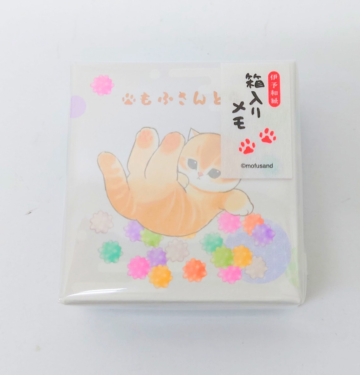 猫柄 猫雑貨 猫グッズ モフサンド mofusand ぢゅの 箱入りメモ メモ帳 こんぺいとう ねこ ネコ キャット拍卖