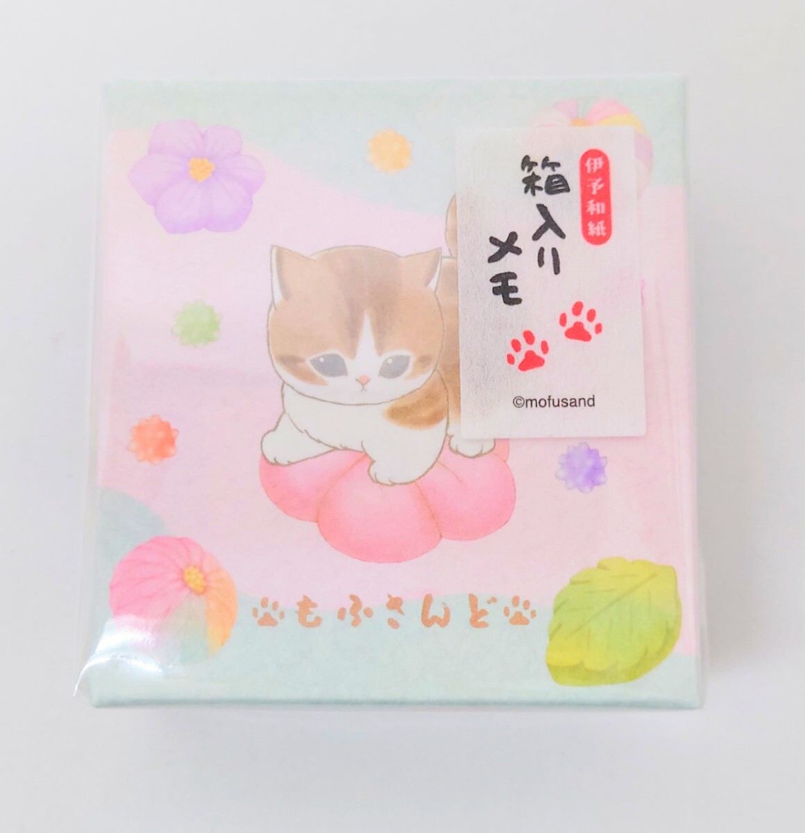 猫柄 猫雑貨 猫グッズ モフサンド mofusand ぢゅの 箱入りメモ メモ帳 練り切り ねこ ネコ キャット拍卖