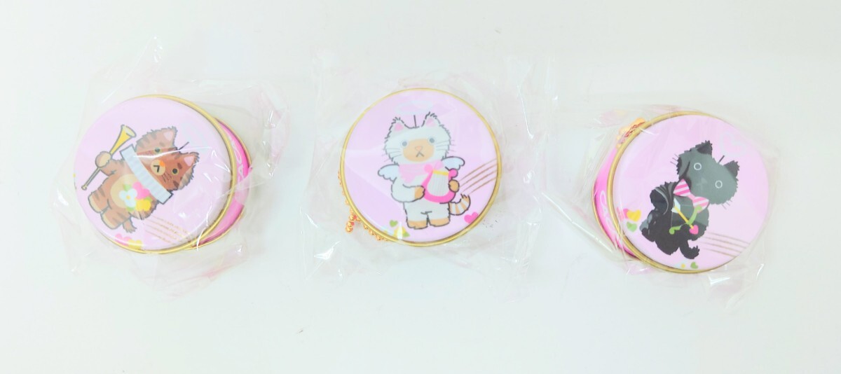 カカオキャット缶 ミニマスコット PINK 3個セット ガチャガチャ カプセルトイ キーホルダー ねこ ネコ CACAOCAT拍卖