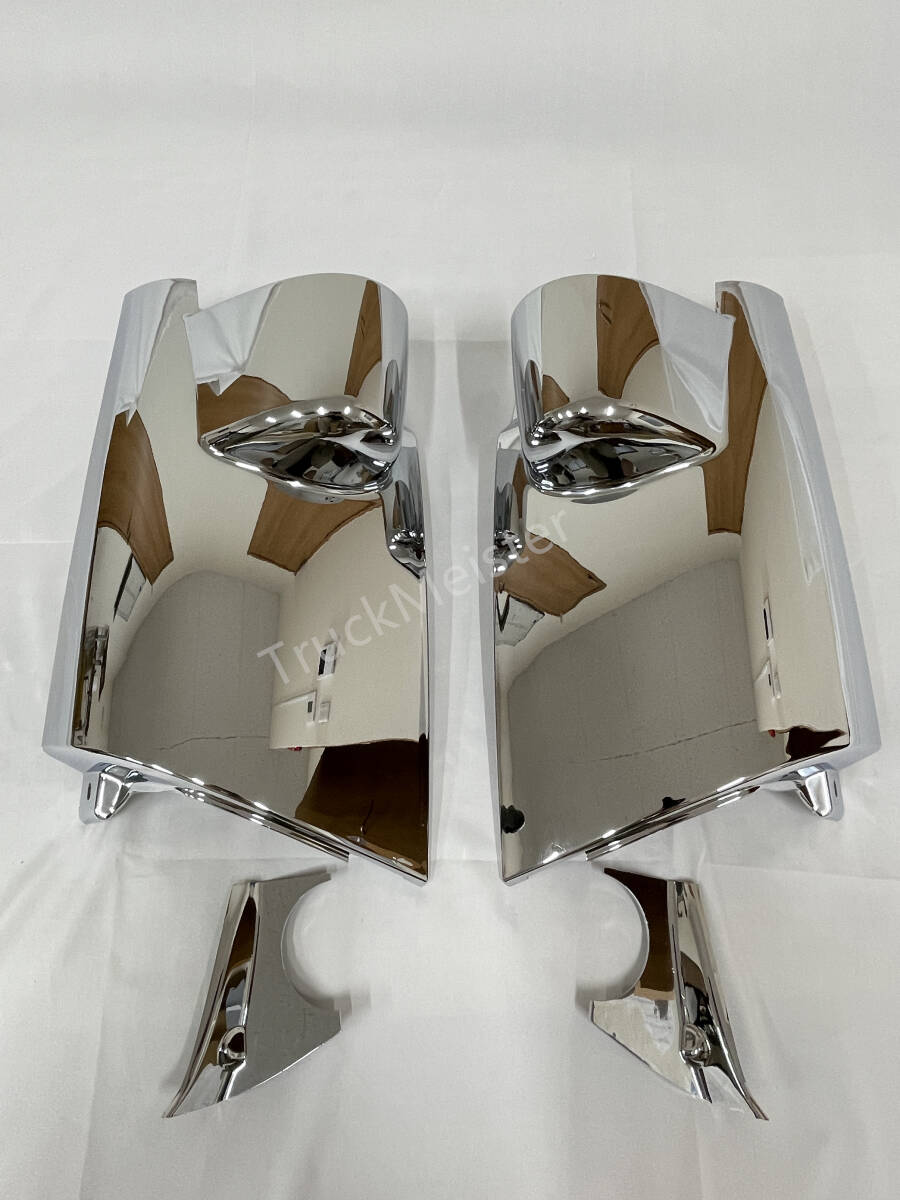 即納 いすゞ '07エルフ 標準/ローキャブ メッキ コーナーパネル サイドパネル 純正交換 ガーニッシュ 左右セット拍卖