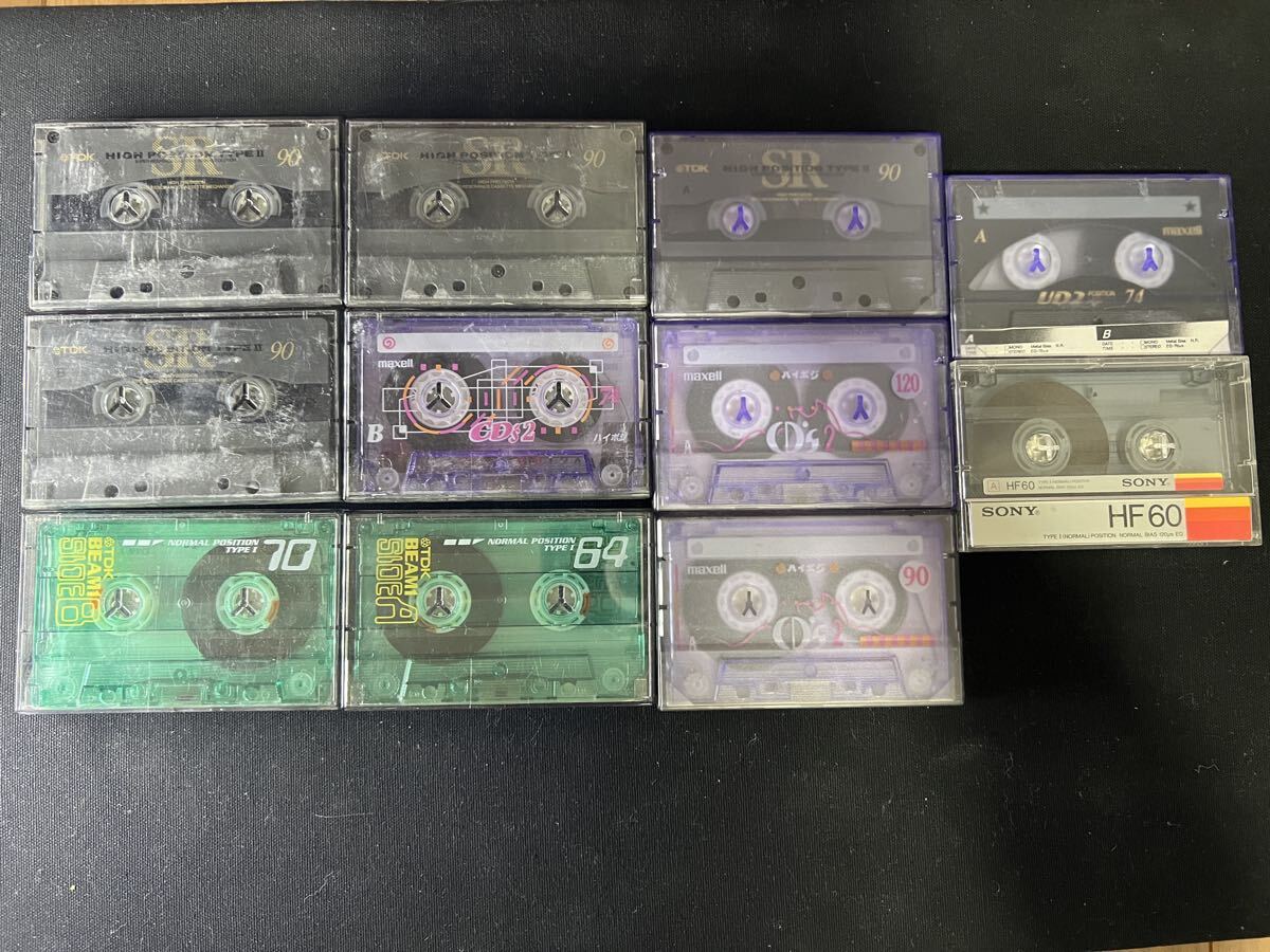 カセットテープ 録音済み 11本まとめ売り TDK maxell SONY HF60拍卖