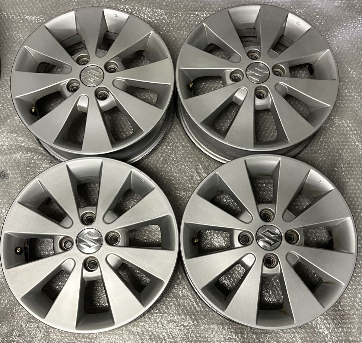 スズキ ワゴンR スティングレー MH23S 純正アルミホイール 4本 拍卖