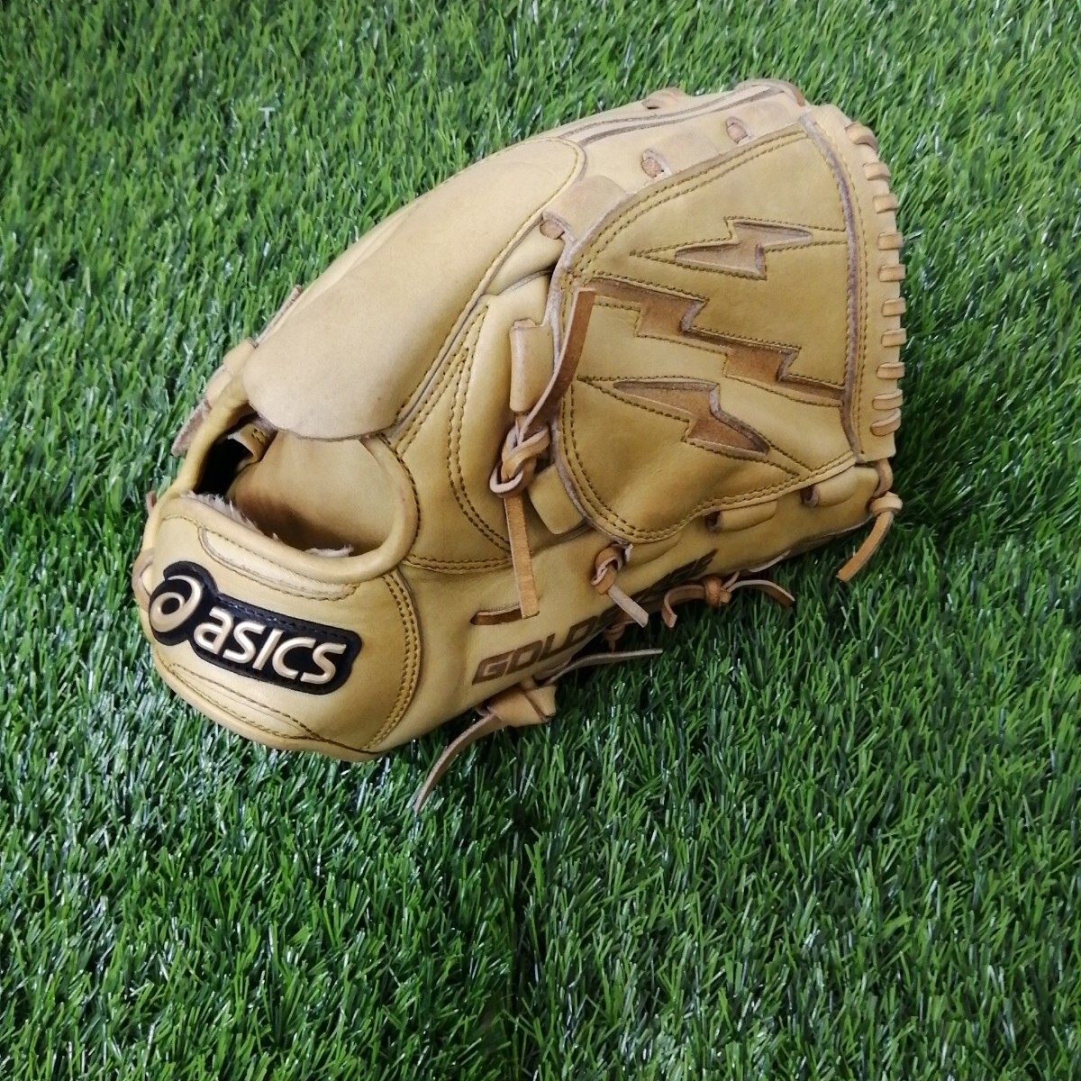 野球 一般軟式 グローブ asics GOLD STAGE アシックス ゴールドステージ 投手用 ベージュ拍卖
