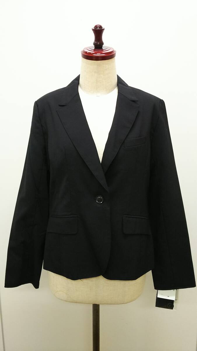 新品 黒ジャケット ブレザー 17AR 大きいサイズ リクルート 就活 セレモニー 3L~4L テーラードジャケット 1つボタン ブラック 抗菌消臭拍卖