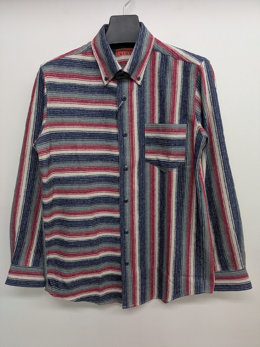 シャツ 50%OFF VINCI 秋冬物 ボタンダウン 切り替え(50)2L 新品 送料無料拍卖