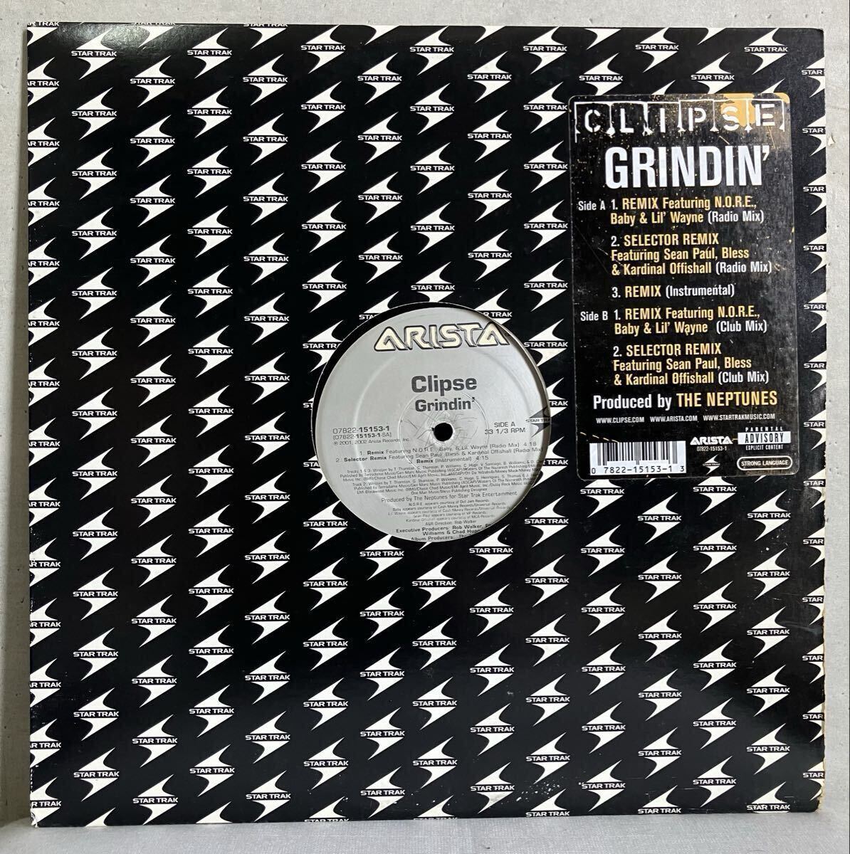 US 12inch / Clipse (クリプス) - Gridin’ / Pusha T, Lil’ Wayne, N.O.R.E., Sean Paul / HipHop Neptunes Star Trak Entertainment拍卖