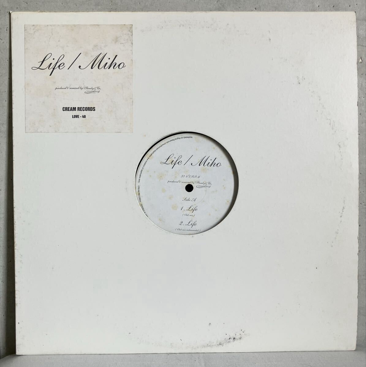 12inch / Miho - Life / J-R&B Soul / 降谷建志, Dragon Ash, Steady&Co.拍卖