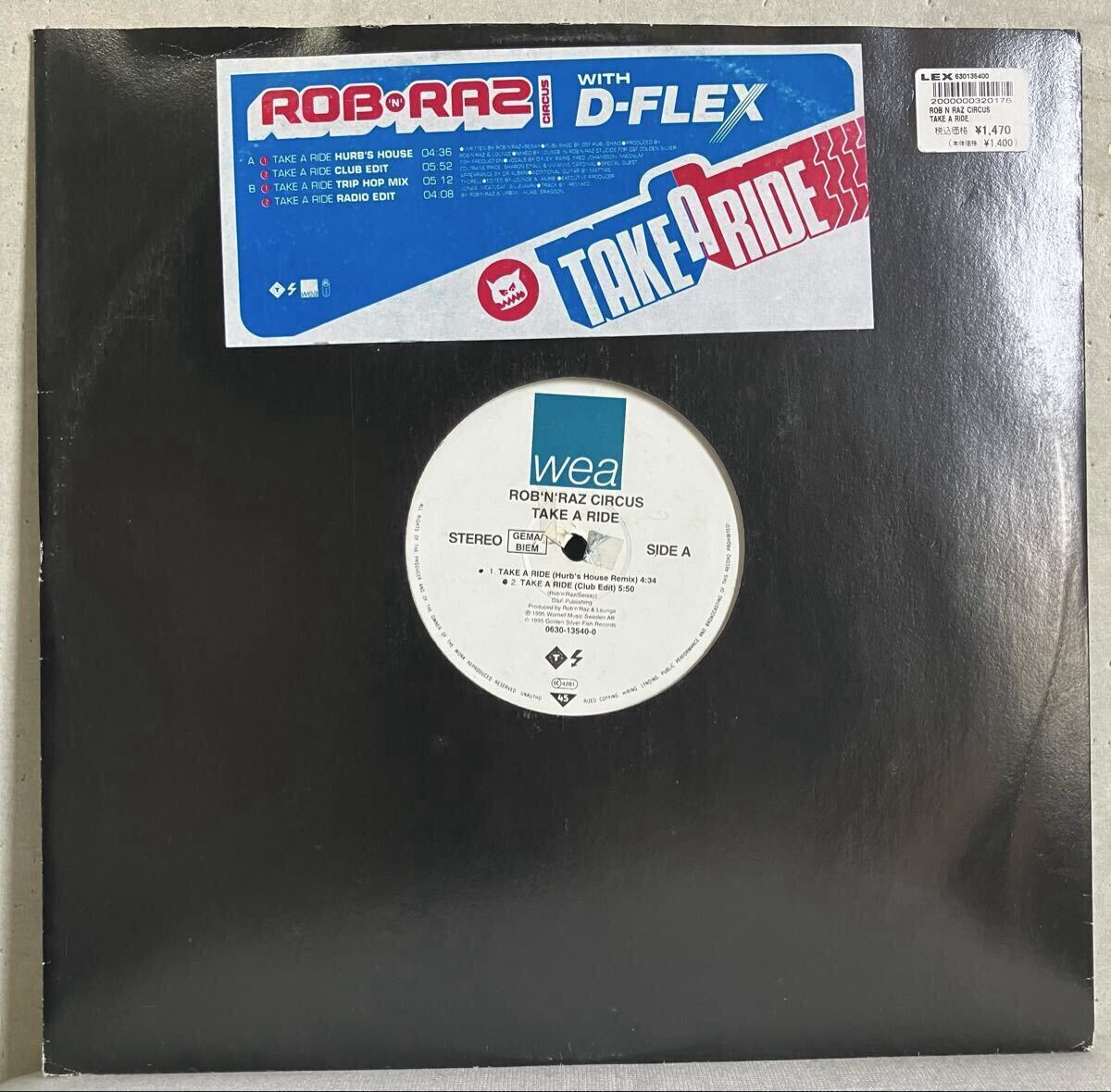 12inch / ROB 'N' RAZ CIRCUS - Take A Ride / 90’s R&B Rap Trip Hop House拍卖