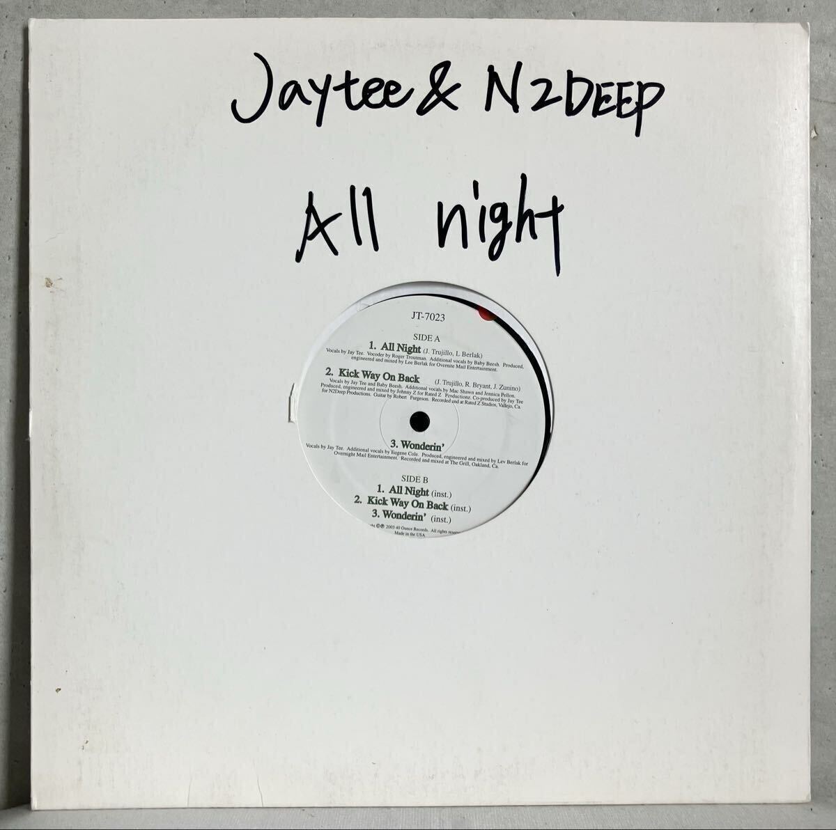 US EP 12inch / Jay-T & N2Deep - All Night / Roger Troutman / G-Rap G-Funk拍卖