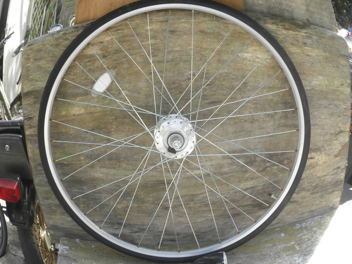 ★レストア・リペア用 らくらくオートライト 27インチホイールタイヤ付き LED 程度中 A-640 240926★拍卖