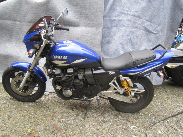 ★レストア・リペア用 エンジン好調!知人に倒されたので値引きです!RH02J XJR400 社外マフラー付き 引取り限定福岡発 250520★拍卖