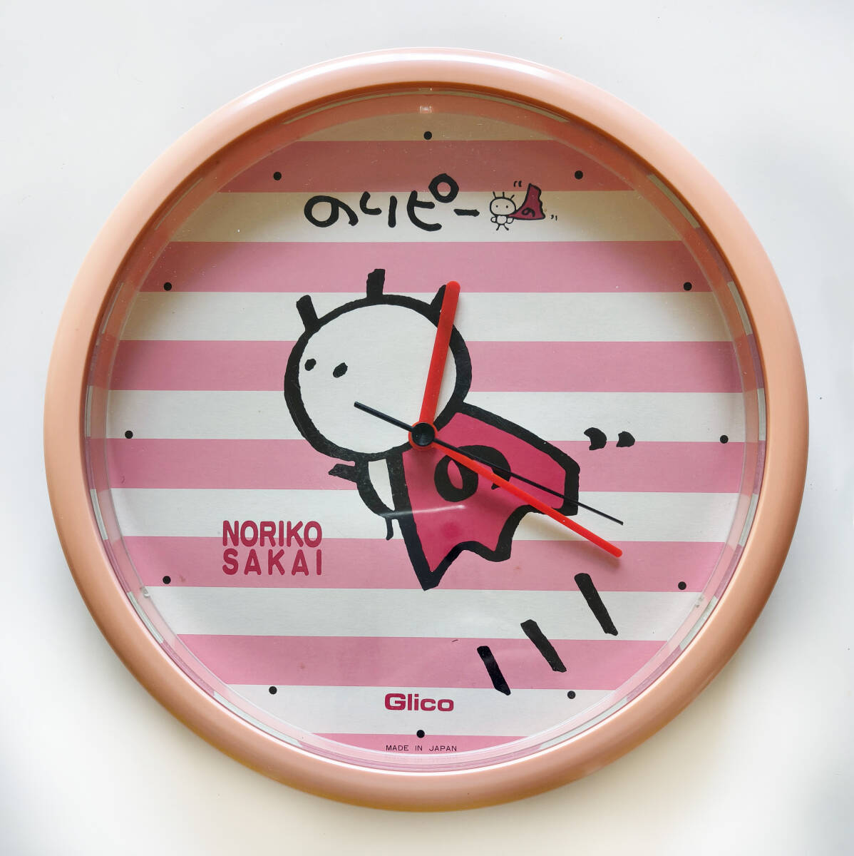 (未使用・美品)のりピーCLOCK 壁掛け時計 酒井法子 グリコ 非売品 拍卖