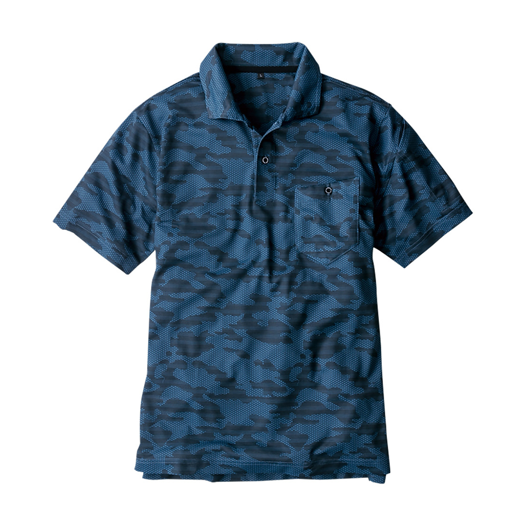 エアー UV+ 半袖 ポロシャツ (カモフラアイビー/4L) ユニセックス 男女兼用 冷感 MAXDRY 吸汗速乾 シャツ UVカット拍卖