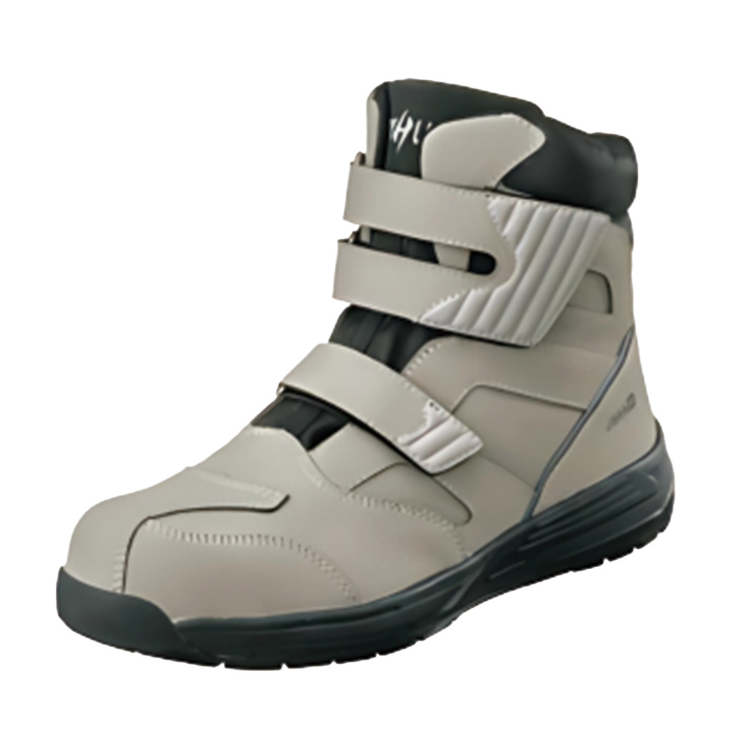 スニーカー ライディングシューズ バイクシューズ(グレー/28.0cm)滑りにくい 安全靴 靴 ミドルカット セーフティ バイク拍卖