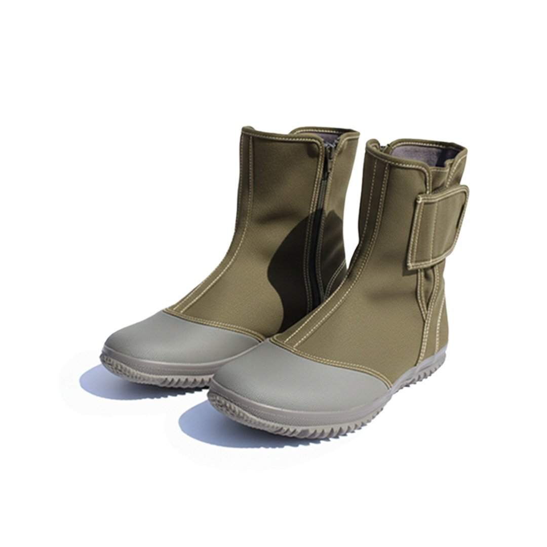 【3~4日以内発送】実用地下 ミドルワークブーツ (カーキL/25.5-26.0) 長靴 メンズ レディース 作業 地下足袋 農作業 ガーデニング拍卖