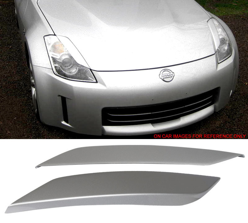 【即納品】#K23塗装済 日産 350Z フェアレディZ Z33 クーペ アイライン ヘッドライトカバー ブリリアントシルバーメタリック 塗装費込拍卖