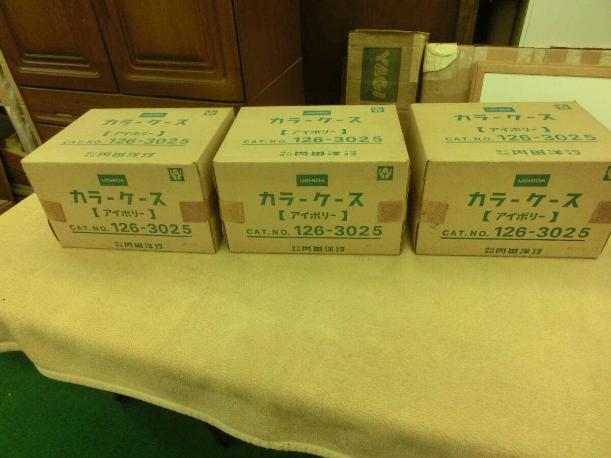 ◇長期保存◇ ウチダ UCHIDA カラーケース   アイボリー CAT.NO.126-3025  3台拍卖