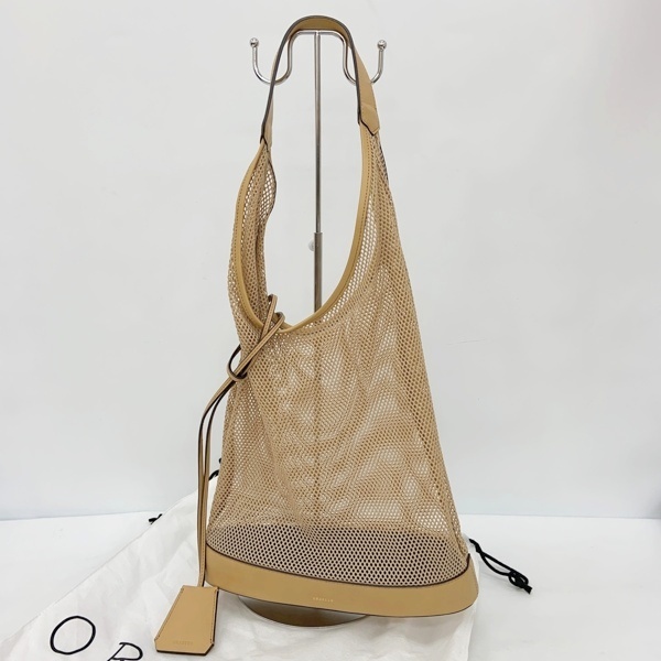 ORSETTO オルセット メッシュ ショルダーバッグ トートバッグ カバン 鞄 肩掛け 袋付き 透け感 レディース ベージュ 服飾 IF16291■拍卖