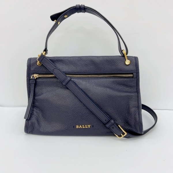 BALLY バリー ショルダーバッグ トートバッグ カバン BLOOM HOBO ホーボー レザー 2WAY 斜め掛け 肩掛け レディース ネイビー 鞄 IF12595■拍卖