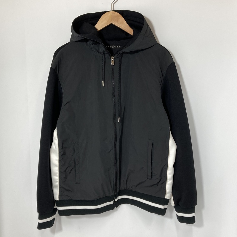 roarguns ロアーガンズ ジップパーカー 23FGB-17 フーディー 長袖 カジュアル メンズ サイズ3 Lサイズ相当 ブラック トップス A14918◆拍卖