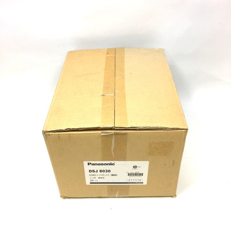 Panasonic パナソニック 住宅用スイッチボックス 鋼板製 3コ用標準型 DSJ8030 20個入り 未使用 △ DW3477拍卖
