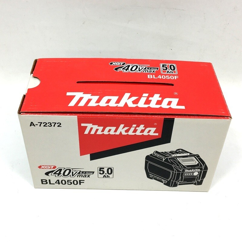 未使用 makita マキタ リチウムイオンバッテリ BL4050F 40Vmax 5.0Ah A-72372 純正 残量表示付 雪マーク自己故障診断 △ DW3482拍卖