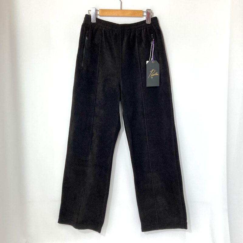 Needles ニードルス フリースパンツ LQ384 STUDIOUS別注 FREECE PANT 刺繍 カジュアル メンズ Sサイズ ブラック ボトムス A14839◆拍卖
