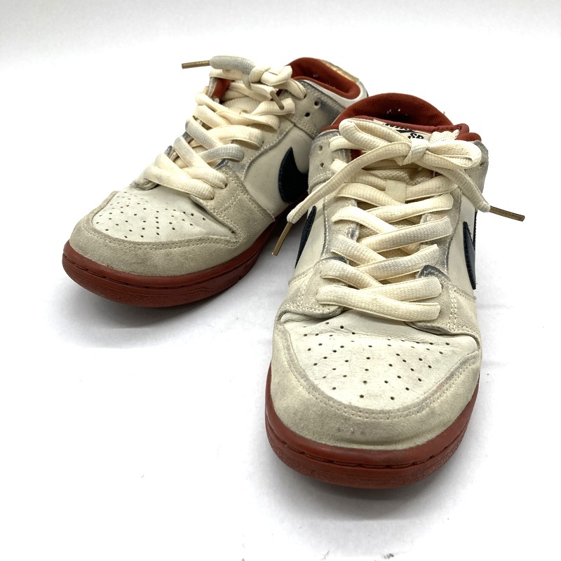 Nike SB ナイキエスビー スニーカー Dunk Low Pro Hennessy BQ6817-100 ダンク ロー プロ ヘネシー シューズ 26cm ベージュ 靴 B14969◆拍卖