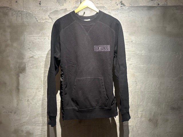 ♪送料無料★DIOR × sacai★名作コラボ★トレーナー★Crew Neck Sweat★異素材★ディオール × サカイ★2021AW★213J643A0587★黒★XS♪拍卖