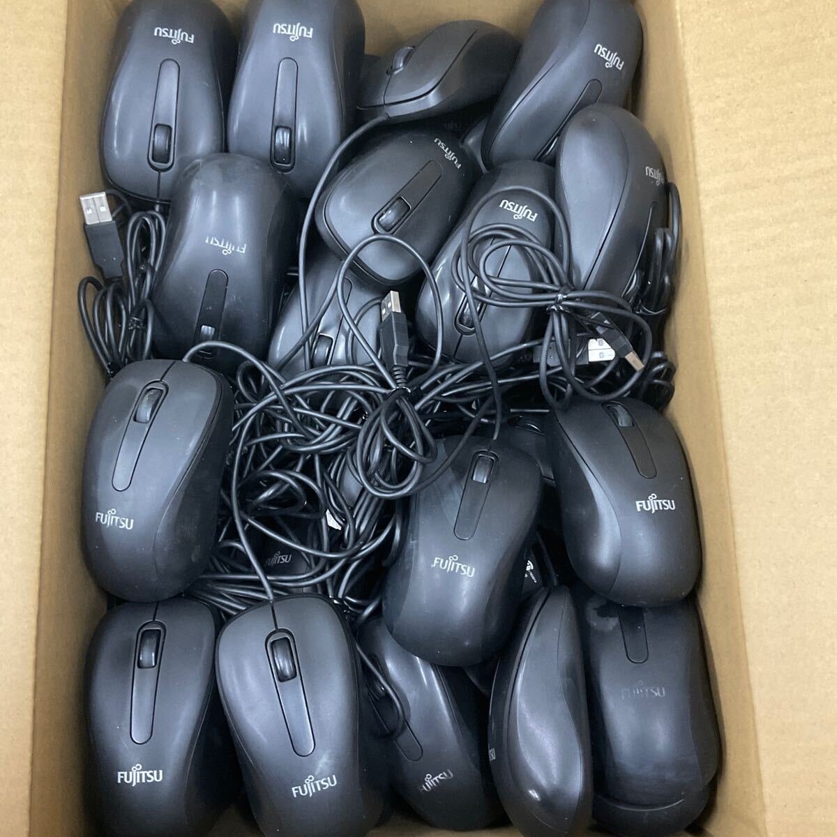 ◎(D1680) 50個セット FUJITSU 富士通 USBマウス 黒 M520 (B2-2)拍卖