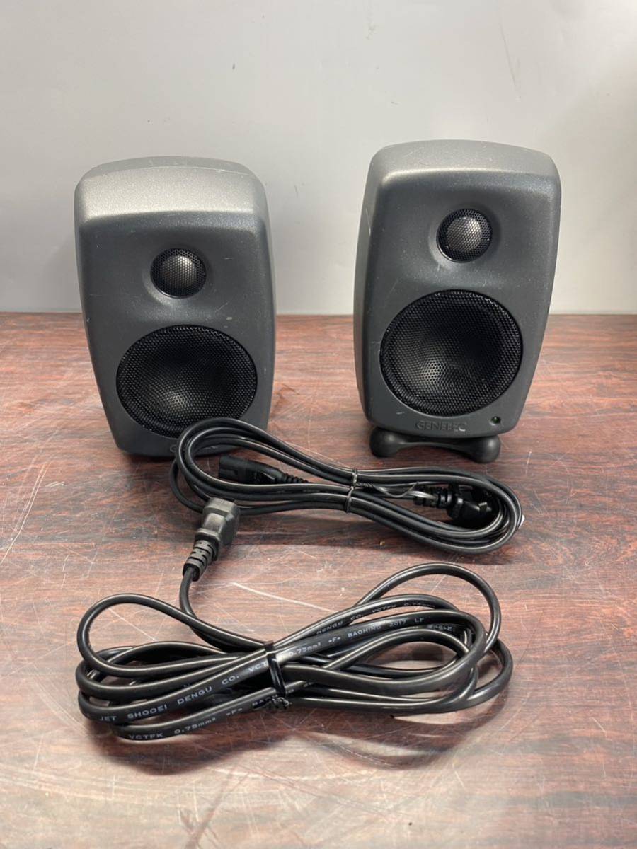 A2823) GENELEC 8010A パワード モニタースピーカー 音響機材 ジェネレック 中古 通電確認 ペア (甲2)拍卖