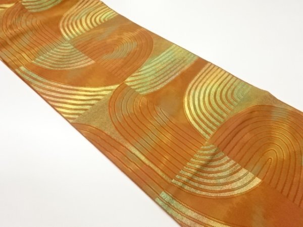 ys7505428; 宗sou 抽象模様織出し名古屋帯【着】拍卖