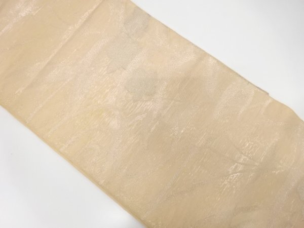 ys7514713; 宗sou 紗流水に桔梗模様織り出し袋帯(材料)【アンティーク】【着】拍卖