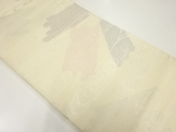 ys7515477; 宗sou 絽観世水に筏模様織出し袋帯(材料)【アンティーク】【着】拍卖