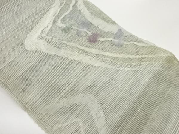 ys7518830; 宗sou 紗紬抽象模様織出し名古屋帯【着】拍卖