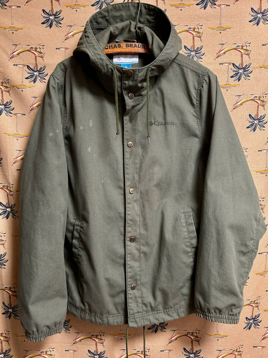 Columbia コロンビア モリソンロックジャケット フーディ マウンテンパーカー L アウトドア キャンプ ミリタリーカラー拍卖