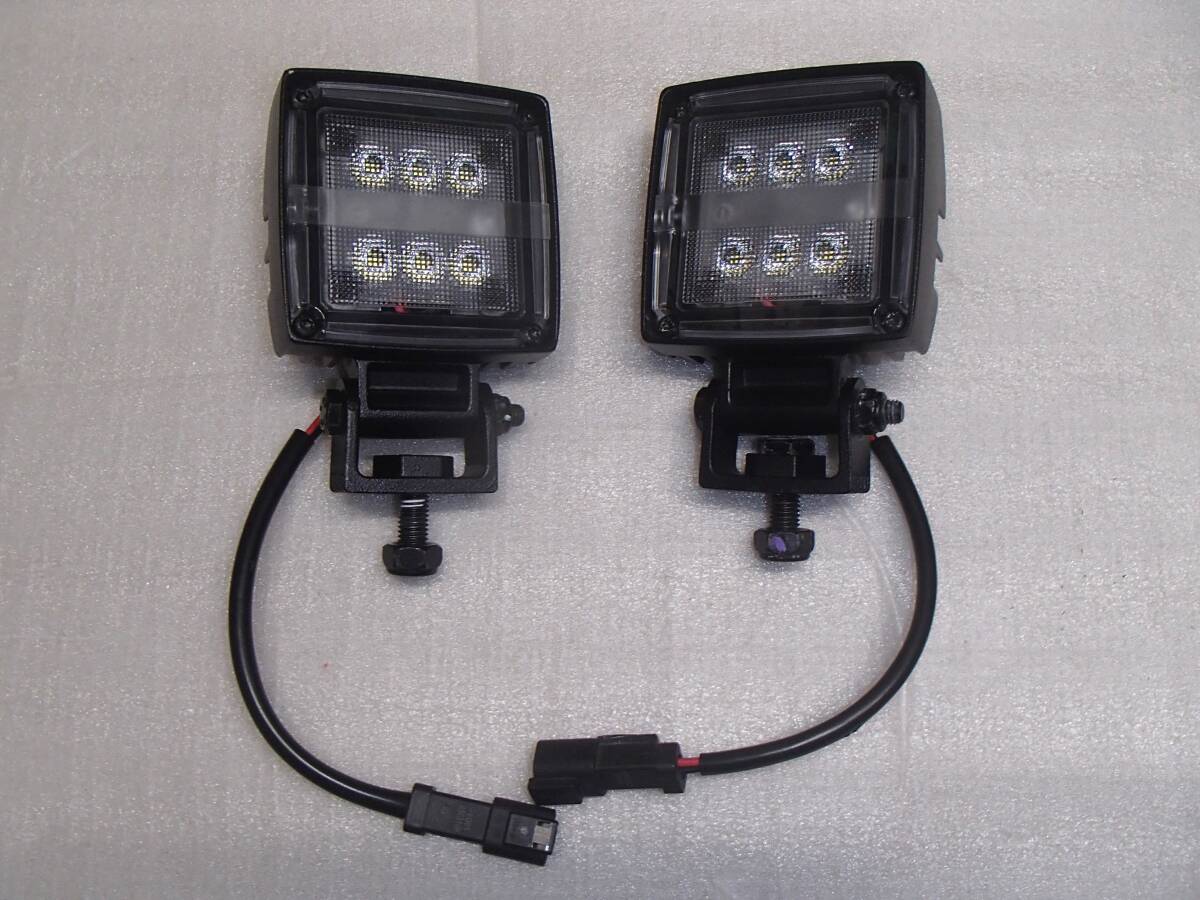 KOMATSU コマツ 純正 LEDワークライト 作業灯 DC12V-24V 19w 2個 トラクター ユンボ フォークリフト ダンプ トラックのバックランプ等に 拍卖