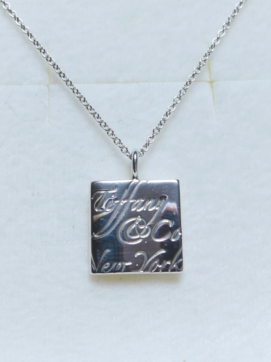 新品 正規品 ティファニー tiffany&co ネックレス プレート 箱 巾着 紙袋 リボン プレゼント 拍卖