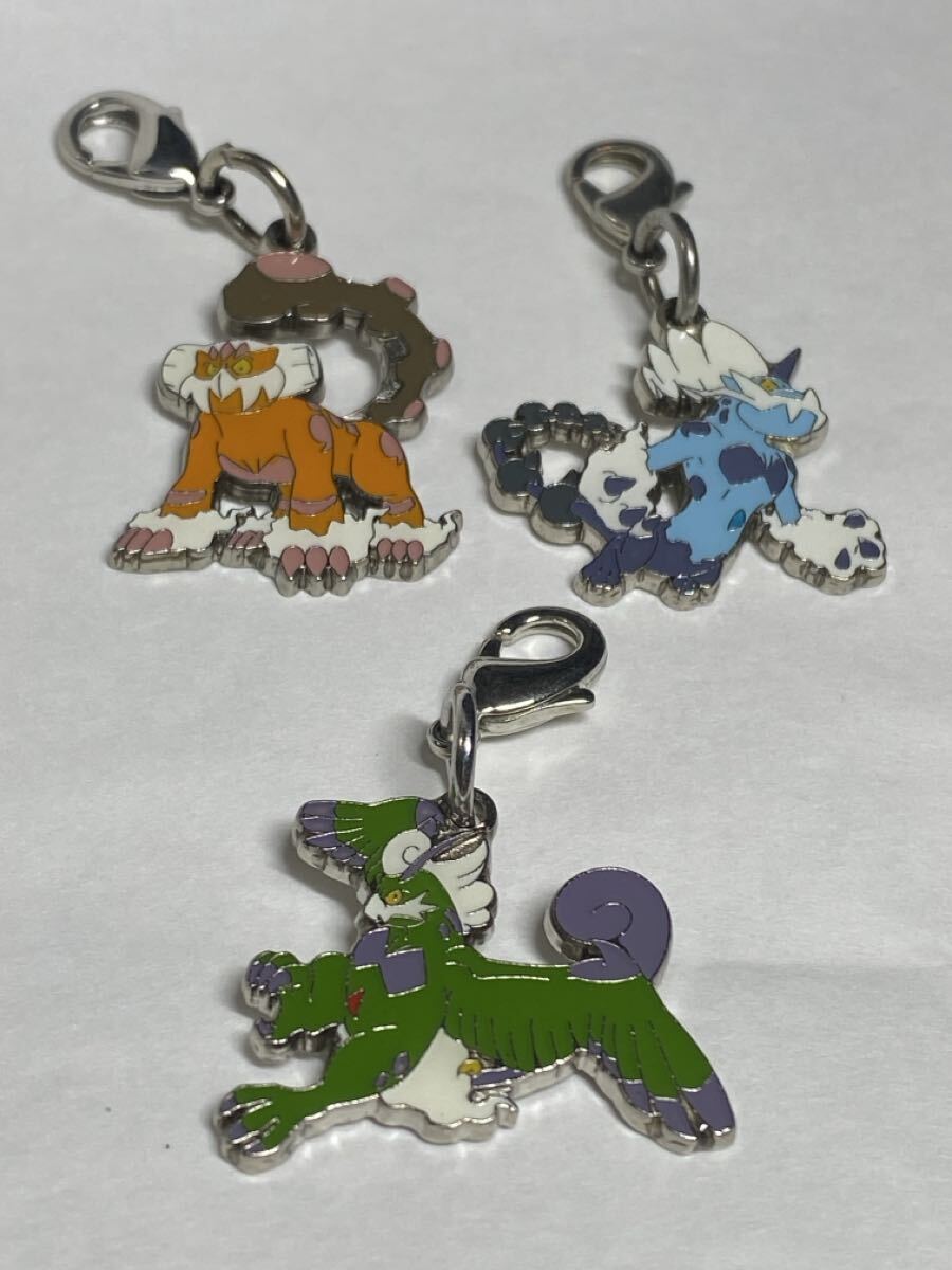 ポケモンセンター 全国ずかん メタルチャーム ランドロス ボルトロス トルネロス 3種 ポケットモンスター キーホルダー チャーム 拍卖