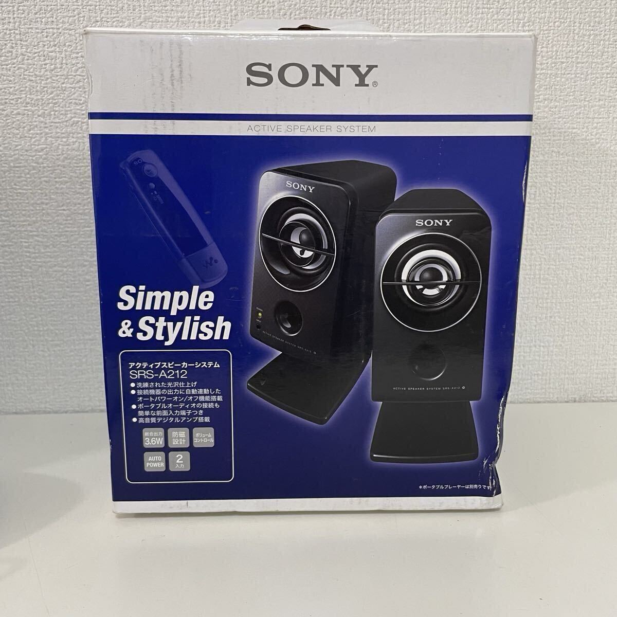 【通電未確認】未使用に近い ソニーアクティブスピーカーシステム SRS-A212 ブラック /59-3-D拍卖