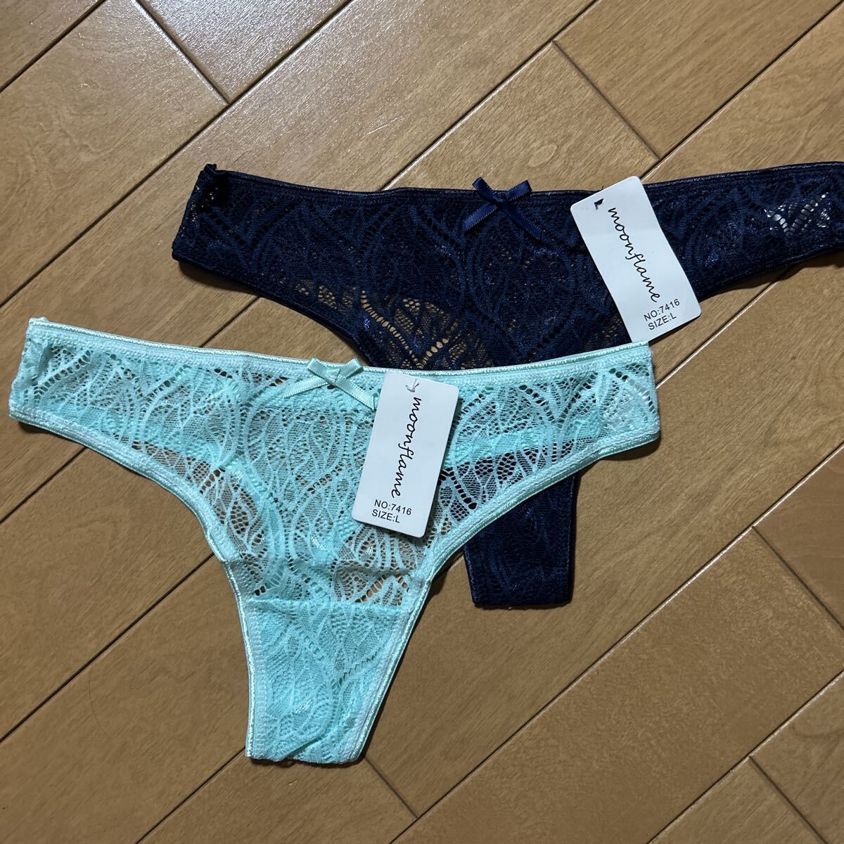 ☆新品、未使用!!レースのTバック×2/L★拍卖