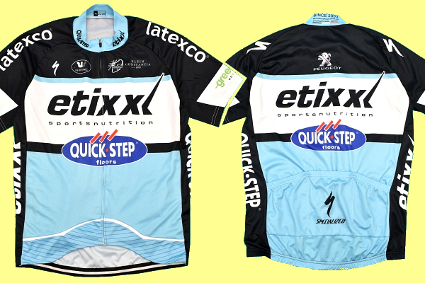 Y-9869★送料無料★美品★Etixx Quick STEP エティックス・クイックステップ★ フルジップアップ 半袖 サイクルジャージ XL拍卖