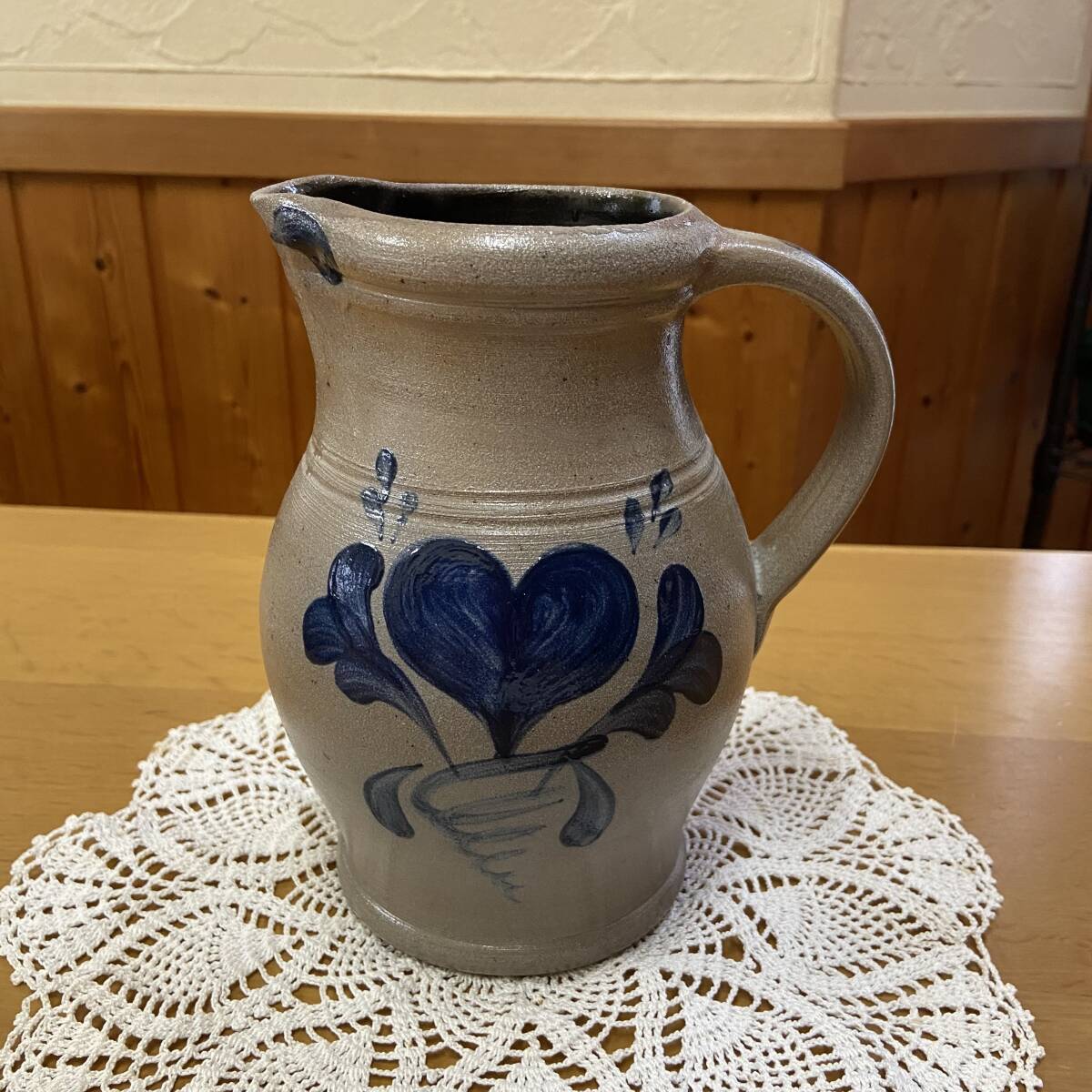ROWE POTTERY ローポタリー ピッチャー レア品 ハート アントステラ アメリカンカントリー AUNT STEELA`S 拍卖