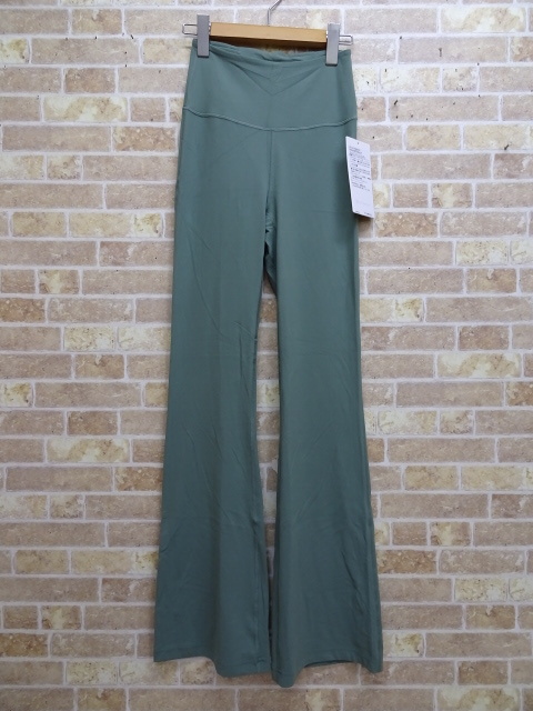 ★0924A6 lululemon ルルレモン フレアパンツ スーパーハイライズ グリーン サイズ4拍卖