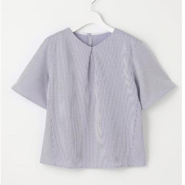 J.PRESS LADIES【洗える・抗菌防臭・吸水速乾】サッカージャージー ペプラム カットソー 9号Mサイズ シャツ ジェイプレス レディス 新品拍卖