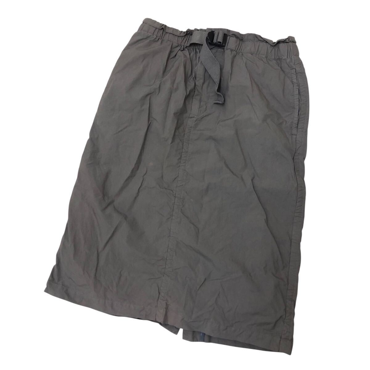 9NK002-40 scye サイ ミリタリー コットン スカート 膝下 タイト ベルト付き グレー レディース 女性用 36拍卖
